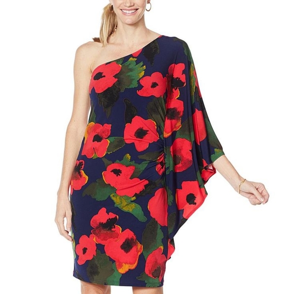 NEW COLLEEN ONE SHOULDER DRESS - Picture 1 of 3